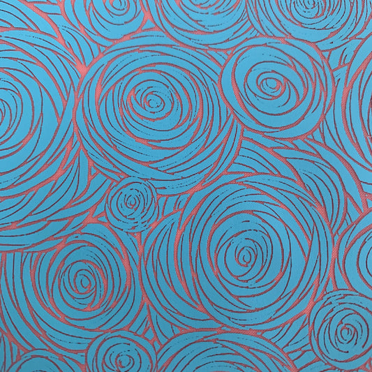 Silkscreen Stencil Nouveau Roses Pattern Crafting, Polymer Clay + Mixed Media