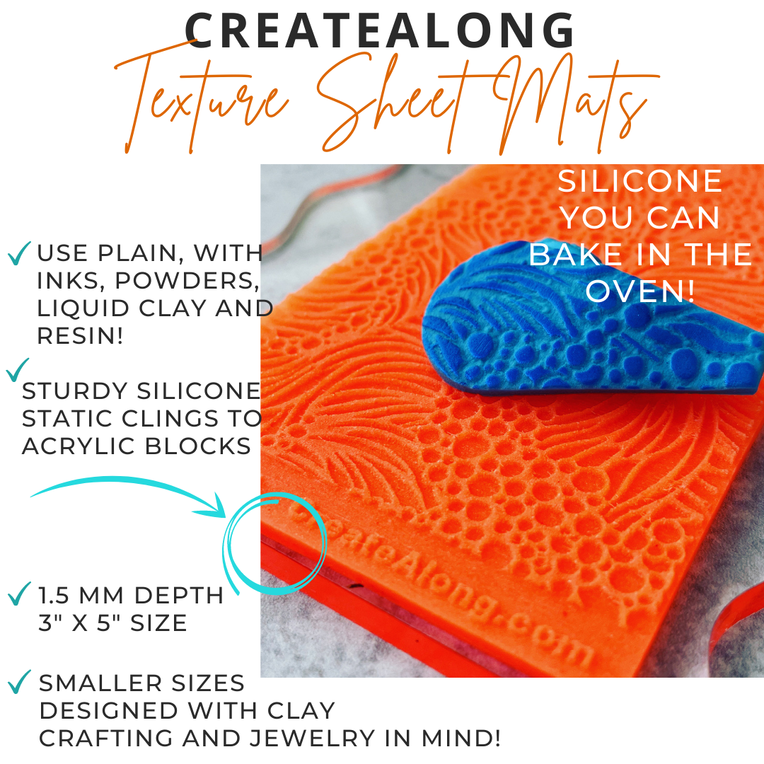 Field of Roses Texture Mat Silicone rubber Stamp for polymer clay paper Gelli plate and resin