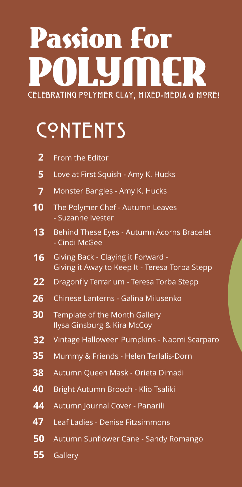 DIGITAL September 2019 Passion for Polymer polymer clay magazine pdf download - Polymer Clay TV tutorial and supplies
