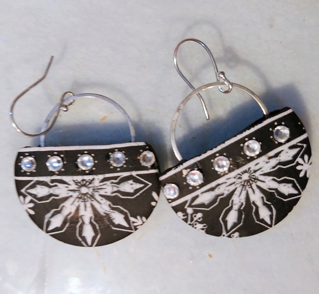 Learn to Make Snowflake Sparkle Polymer Clay Earrings with Liz Stefano