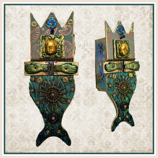 Mixed-Media Mermaid Shrine - By the Sea Create Along Box Project