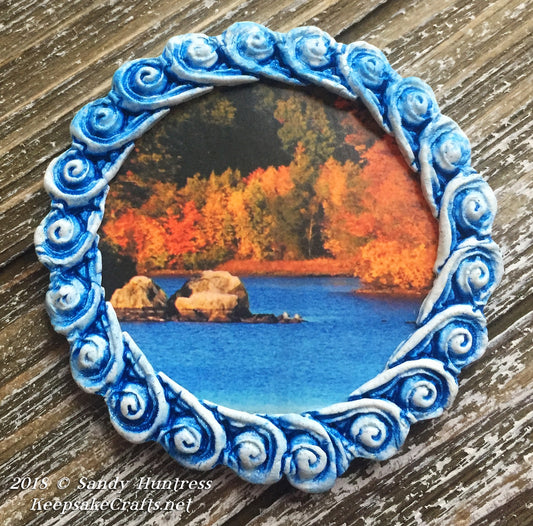 Wavy Photo Frames - Ripples & Waves Create Along Box