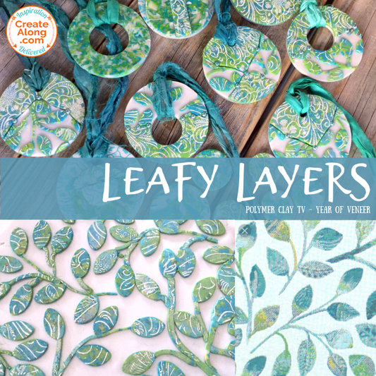 How to Make 3 Coordinating Leafy Layers Polymer Clay Veneers