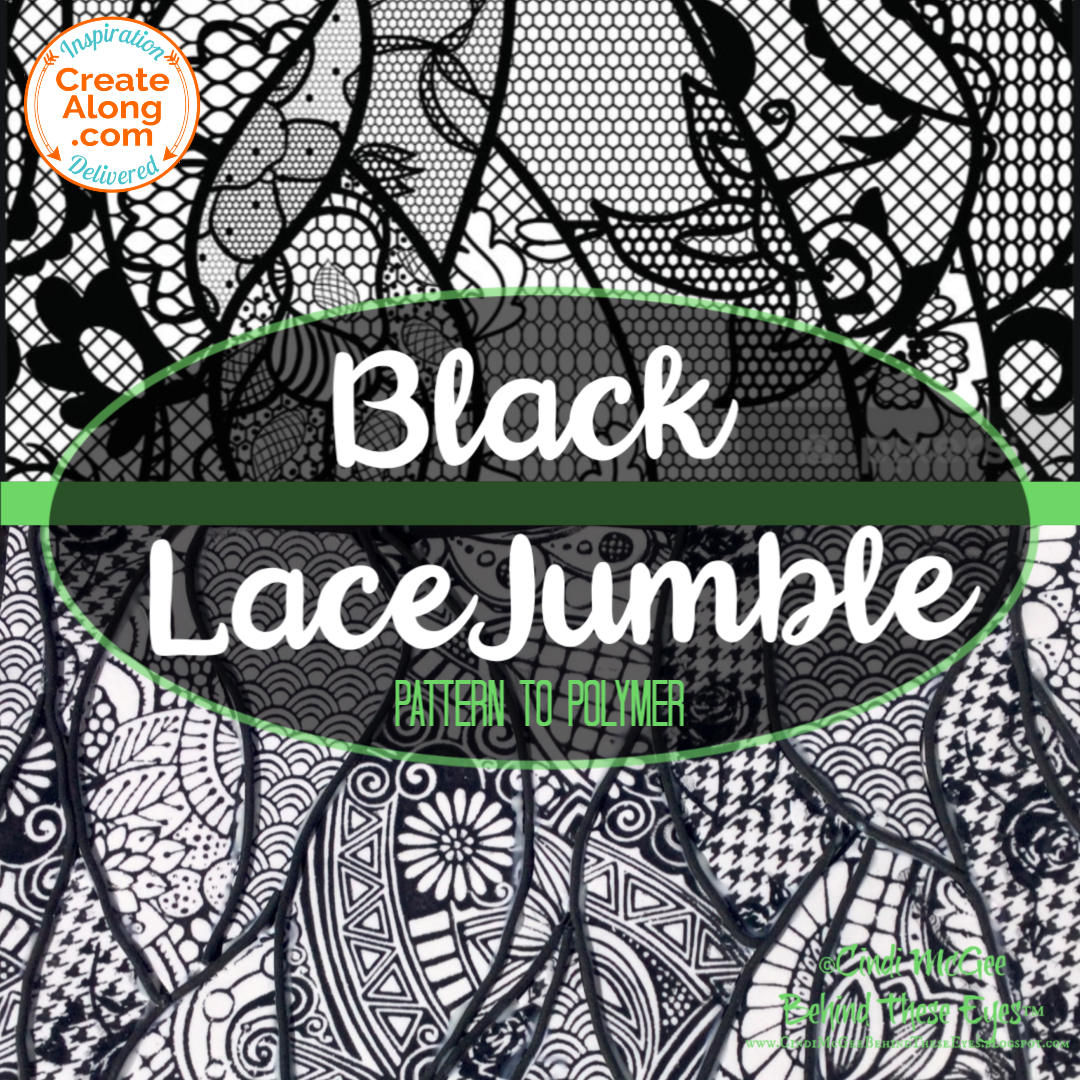 Learn to Create a Black Lace Patterned Polymer Clay Veneer