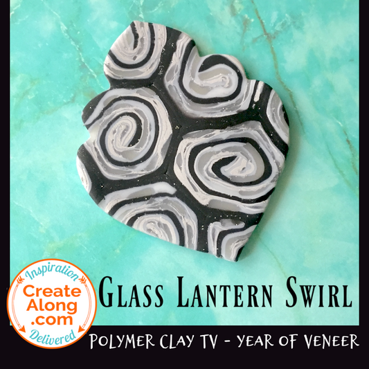 How to Create a Polymer Clay Glass Lantern Swirl Veneer