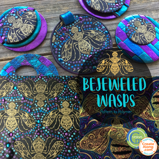 You Can Make Elegant Bejeweled Wasps Polymer Clay Jewelry!