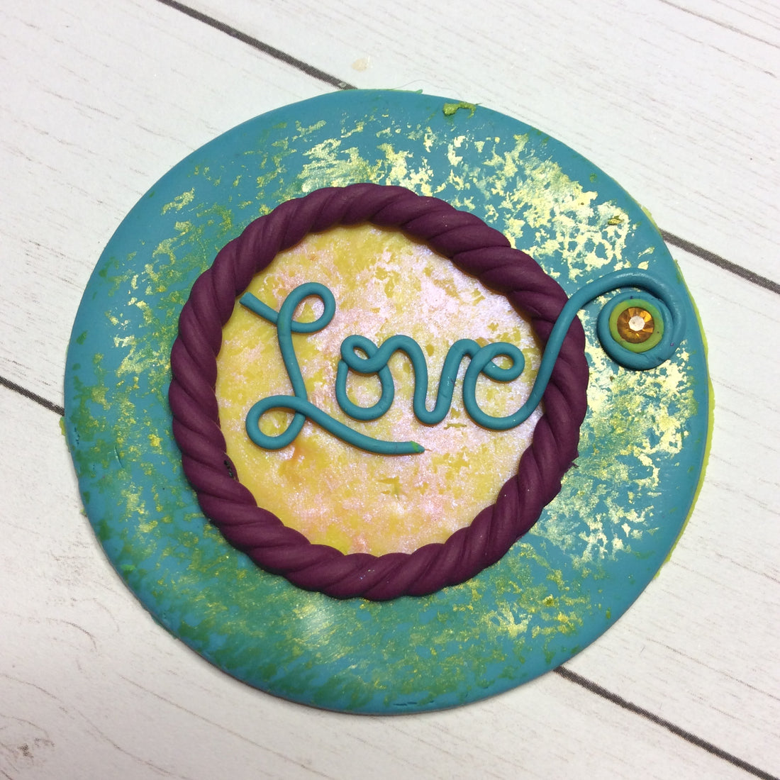 A Year of Veneer for polymer clay sponge painting week 5