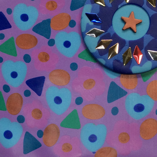 How to use polymer clay to create a patterned applique veneer- great children's project!
