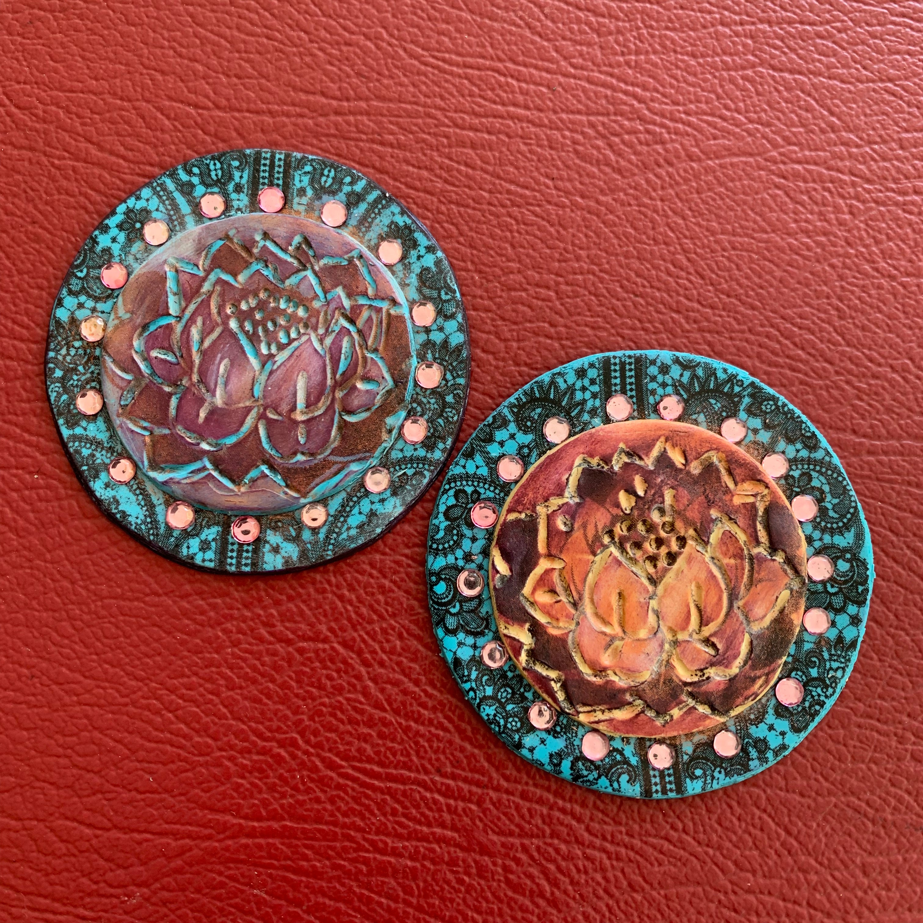 Year of Veneer Easy Image Transfer & Glass hot fix crystals Polymer Trading Coin