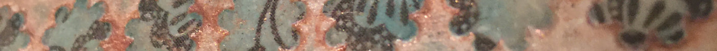 Image transfer on polymer clay through a Flexie stencil tutorial