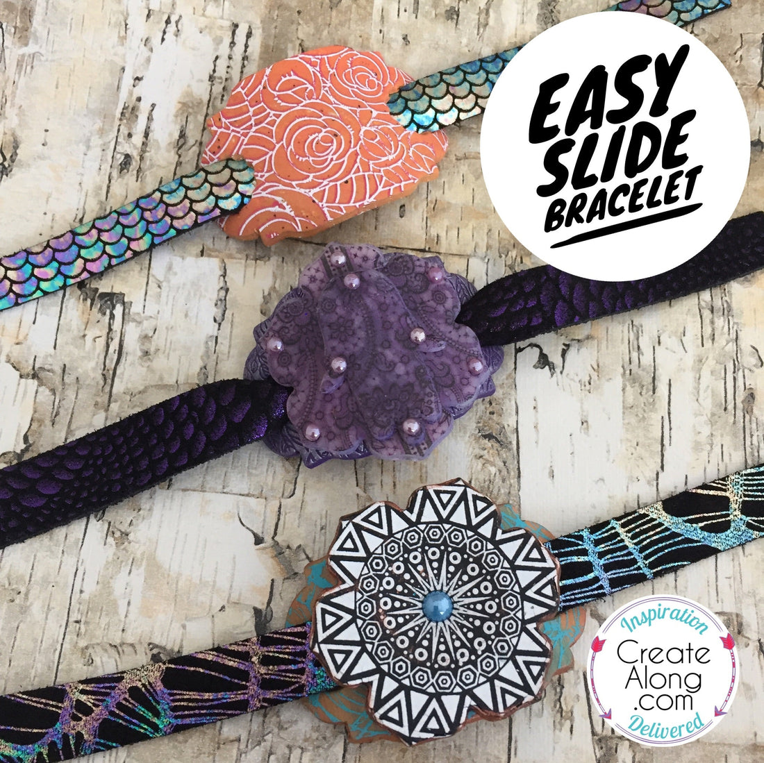 Polymer Clay Easy Slide Bracelet Tutorial