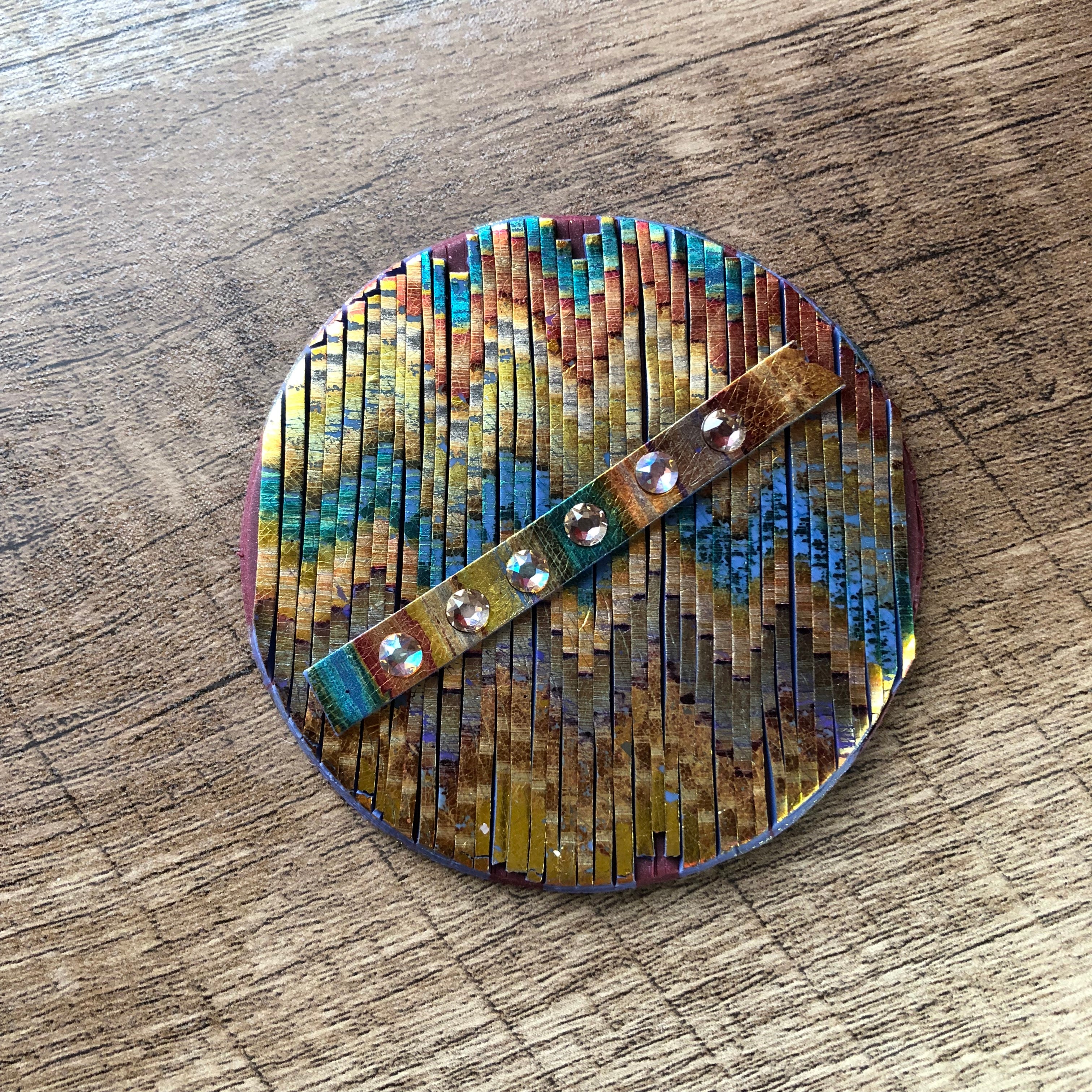 Year of Veneer - 2019 - Polymer Clay Fancy Foiled Bargello