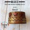 Tribute to Wonder Woman Cuffs bracelet how to with polymer clay