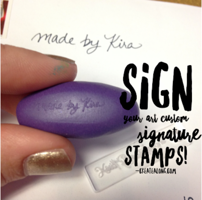 Tips and Tricks for signing your polymer clay artwork and jewelry with a signature stamp