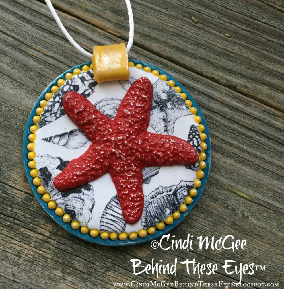 Ocean Themed Polymer Clay Pendants - By the Sea Create Along Box