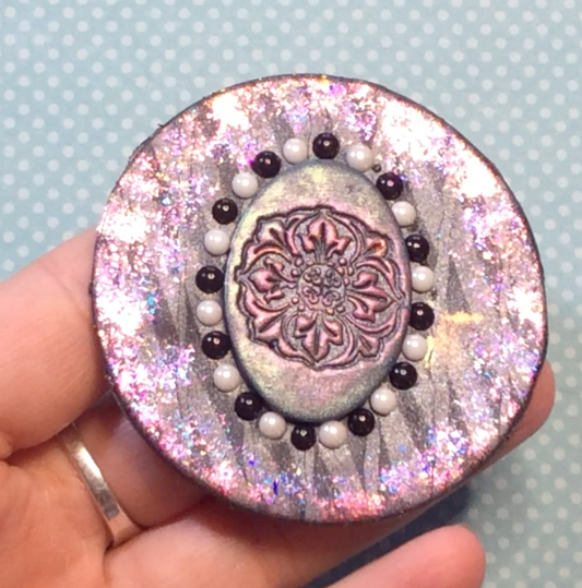 a year of veneer mica shift polymer clay
