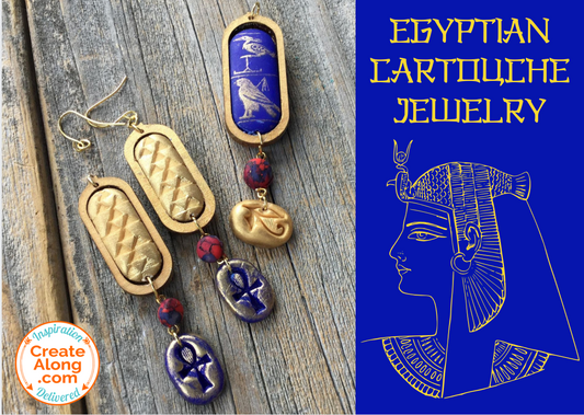 Create Cartouche Jewelry with Polymer Clay!