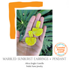 Make Marbled Sunburst Polymer Clay Jewelry