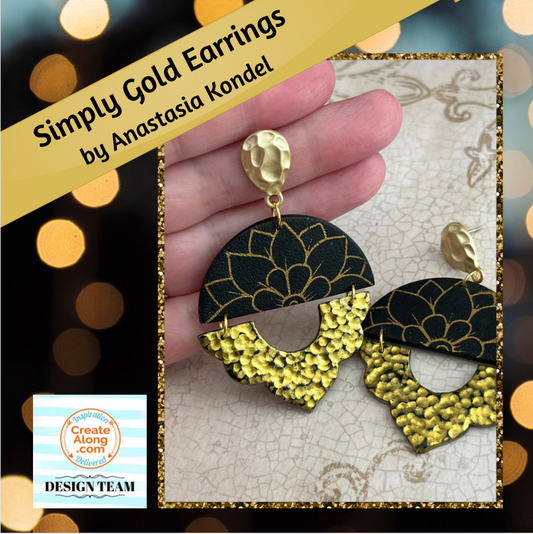 Make These "Simply Gold" Polymer Clay Earrings