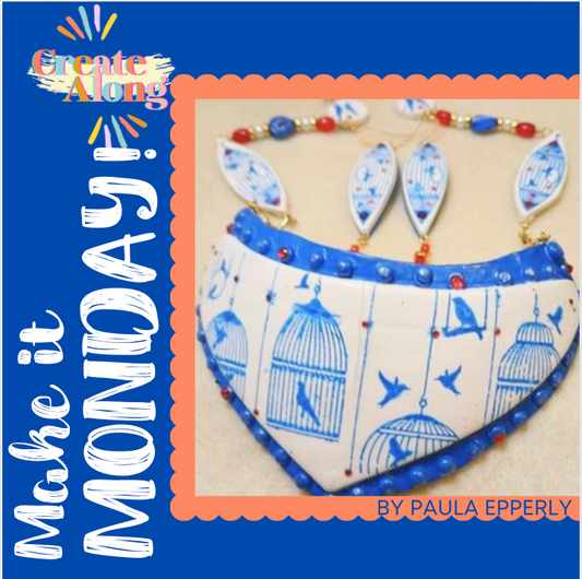 Blue Birds Big Time! Free Make it Monday Polymer Clay Tutorial