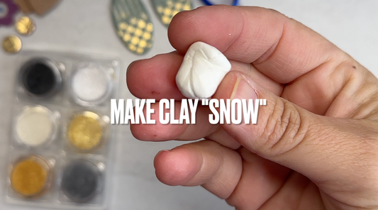 Create Winter Magic: How to Make Sparkling Polymer Clay Snow