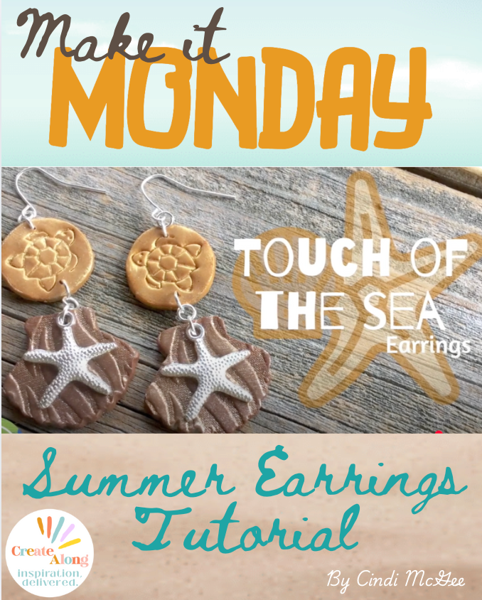 A Touch of the Sea - Make these Summer Polymer Clay Earrings