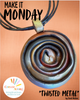 Let's Do the Twist! Twisted Metal Polymer Clay Pendant