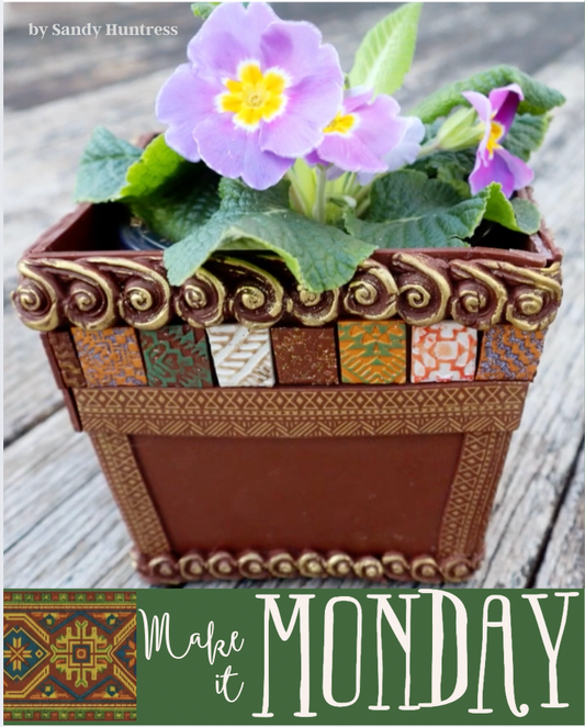 Polymer Clay Planters with Pizzazz - Make it Monday!