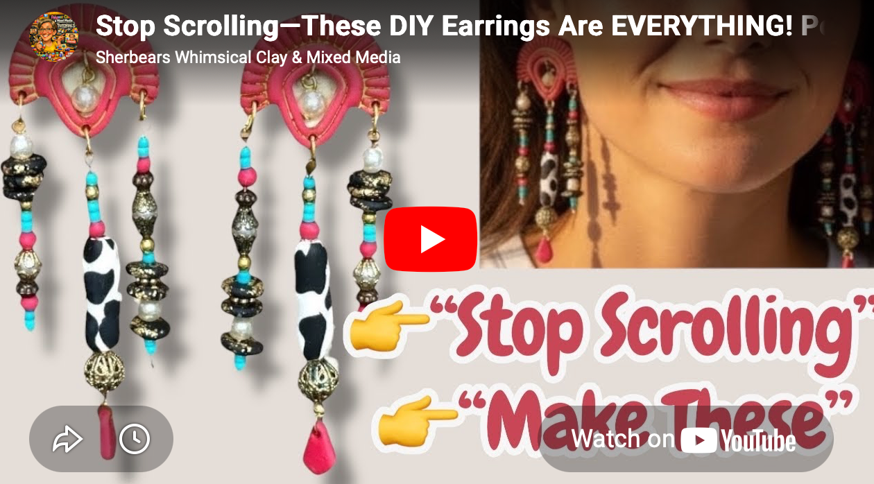 createalong make clay earrings