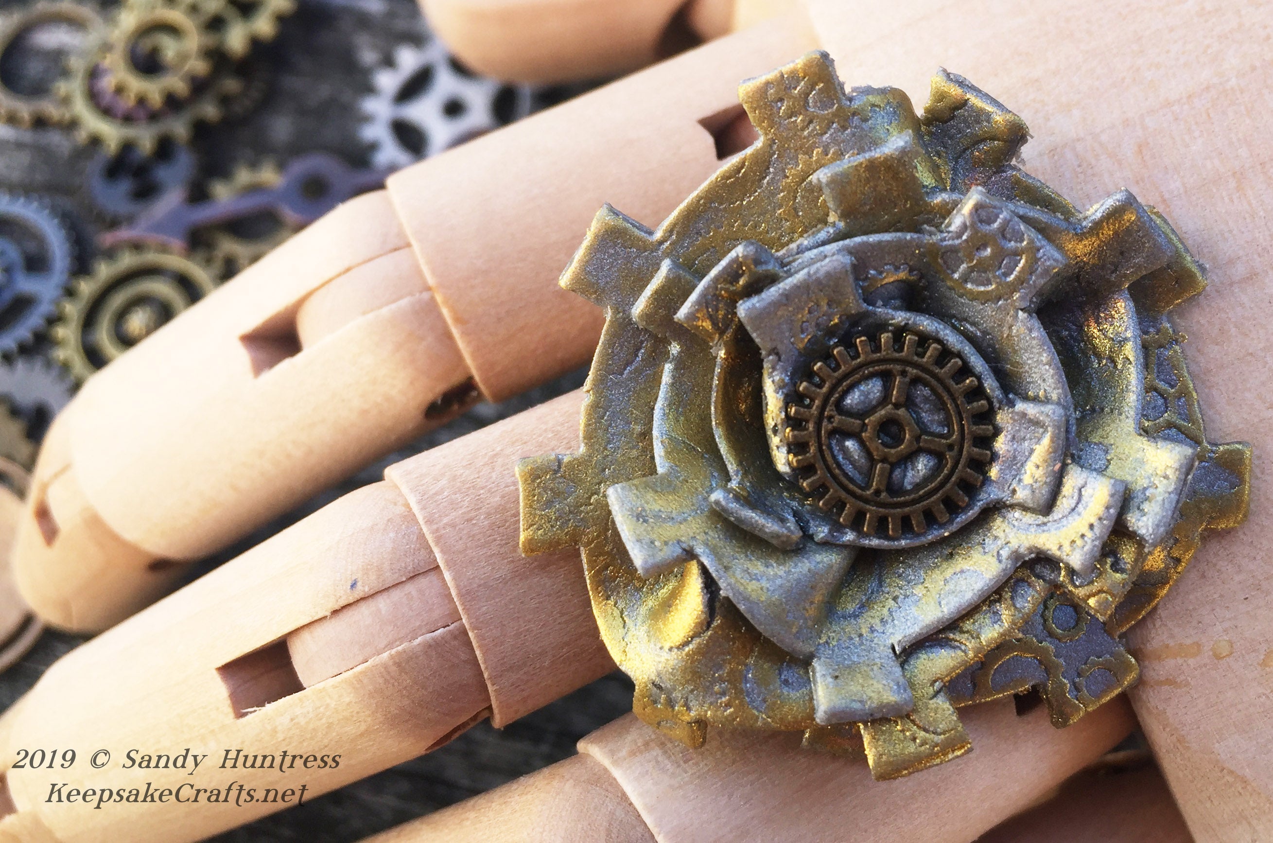 Steampunk Rosette Ring Create Along Box Project