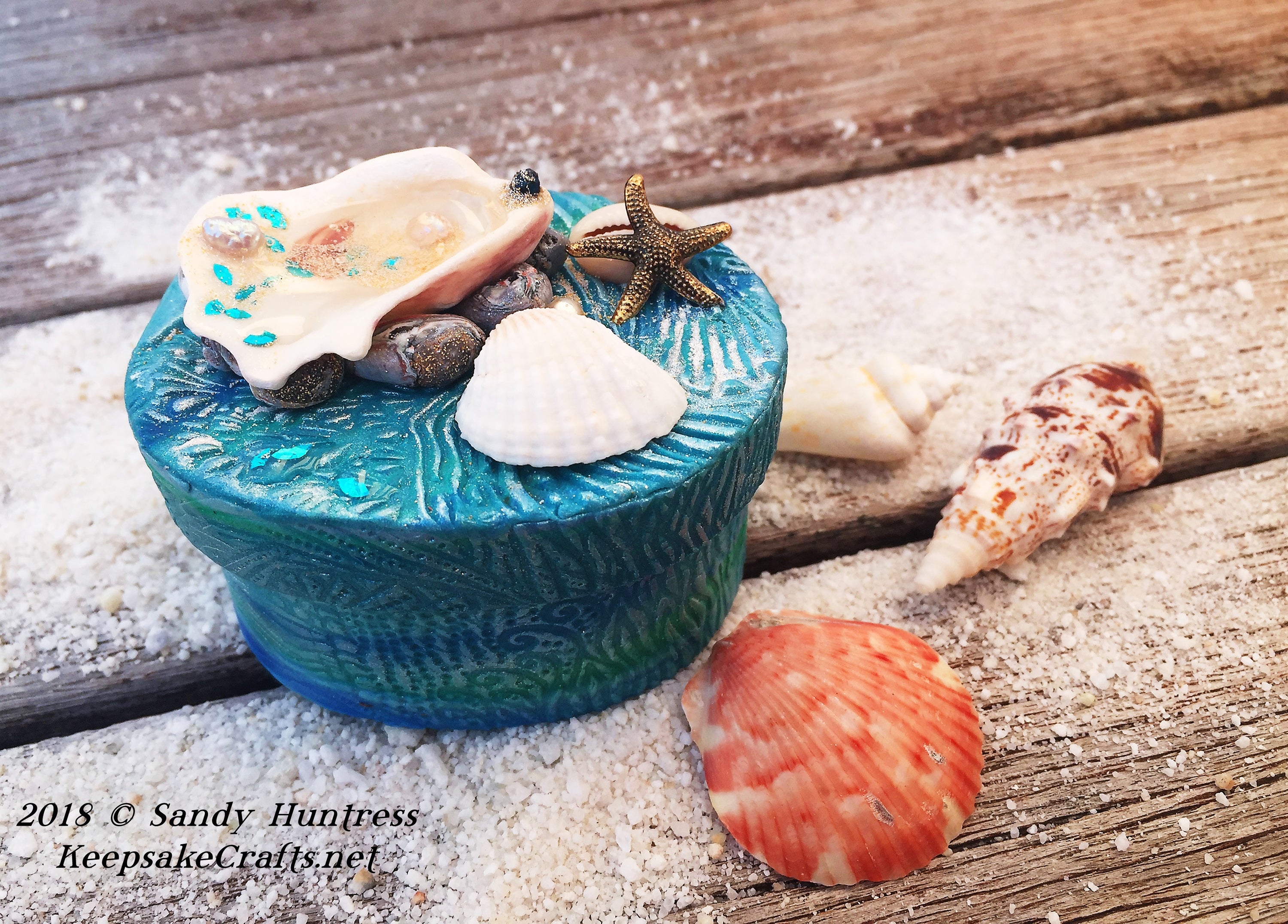 Mermaid Pool Mixed-Media Box - By The Sea Create Along Box