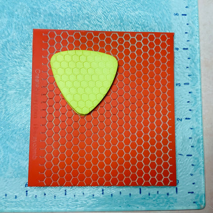 Honeycomb Rubber Stamp Texture Sheet Mat for polymer clay metal clay mixed media art - Create Along 