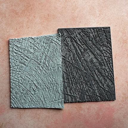 Tree Rings Wood Grain polymer clay rubber stamp texture - Create Along 