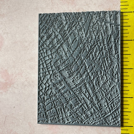 Tree Rings Wood Grain polymer clay rubber stamp texture - Create Along 