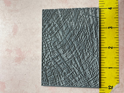 Tree Rings Wood Grain polymer clay rubber stamp texture - Create Along 