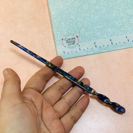 Hair Stick to make bun cover and slide barrettes - Create Along 
