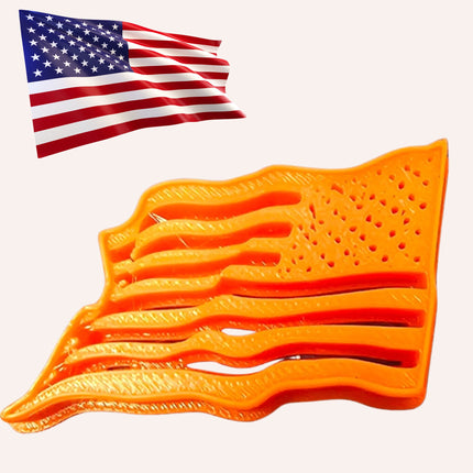 Waving American Flag polymer clay imprint cutter for earrings brooches decor - Create Along 