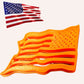 Waving American Flag polymer clay imprint cutter for earrings brooches decor