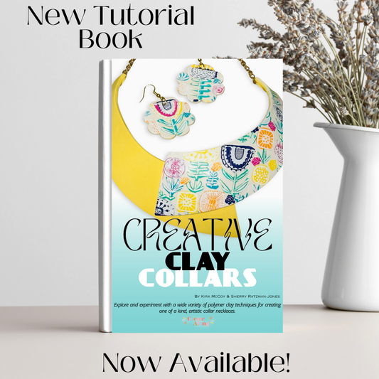 Creative Clay Collars polymer tutorial necklace jewelry making book + collar cutters