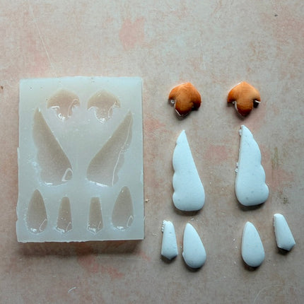 Hummingbird Wings Silicone mold for UV resin liquid polymer clay