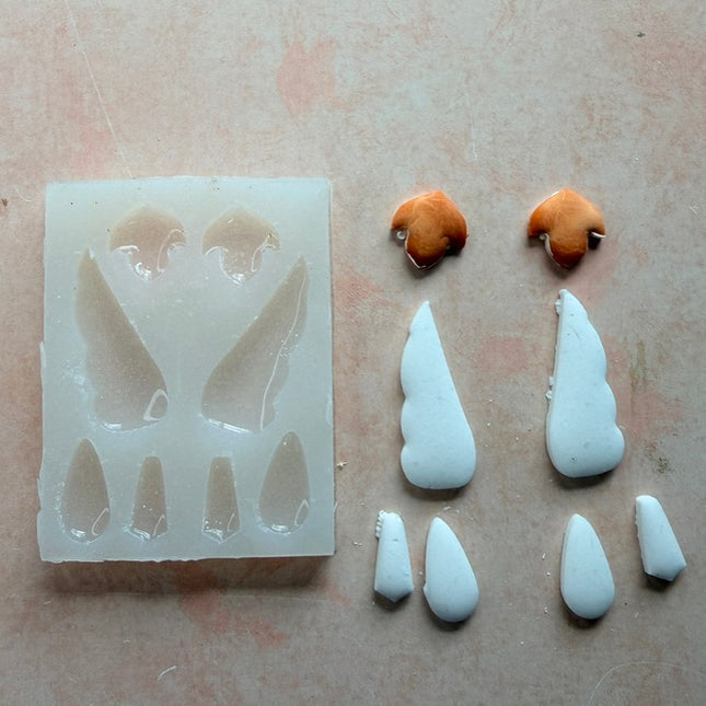 Hummingbird Wings Silicone mold for UV resin liquid polymer clay