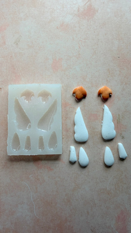 Hummingbird Wings Silicone mold for UV resin liquid polymer clay