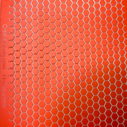 Honeycomb Rubber Stamp Texture Sheet Mat for polymer clay metal clay mixed media art - Create Along 