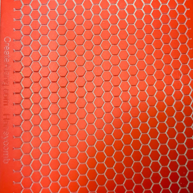 Honeycomb Rubber Stamp Texture Sheet Mat for polymer clay metal clay mixed media art - Create Along 