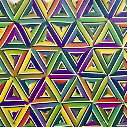 The Create Template for geometric, quilted hexagon, triangle, diamond patterns on clay slabs and veneers - Create Along 