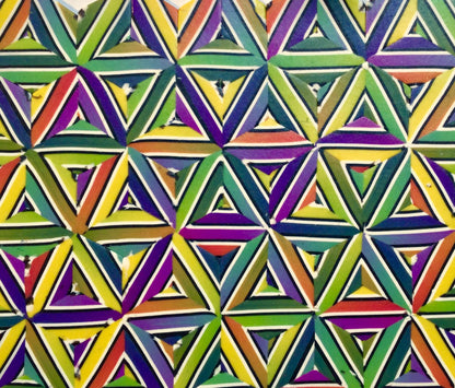 The Create Template for geometric, quilted hexagon, triangle, diamond patterns on clay slabs and veneers - Create Along 