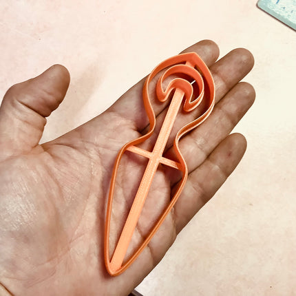 Clay bookmark Cutter Goddess | polymer clay bookmark cutter - Create Along 