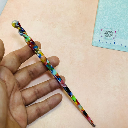 Hair Stick to make bun cover and slide barrettes - Create Along 