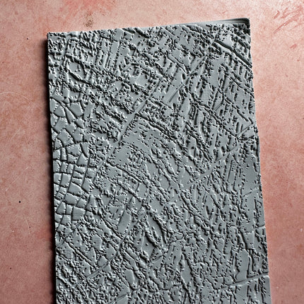 Tree Rings Wood Grain polymer clay rubber stamp texture - Create Along 