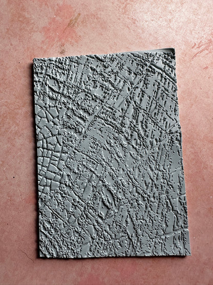 Tree Rings Wood Grain polymer clay rubber stamp texture - Create Along 